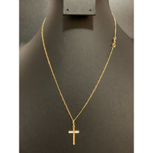 Load image into Gallery viewer, 18K Gold Necklace Chain 17.50 inches with Cross Pendant 1.47 grams - Rafant