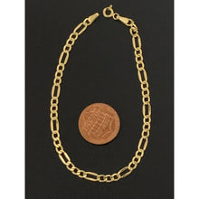 Load image into Gallery viewer, 18K Gold Bracelet Figaro 7.25 inches 1.84 grams - Rafant