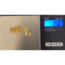 Load image into Gallery viewer, 18K Gold Necklace Chain 18 inches with Knot Pendant 1.50 grams - Rafant