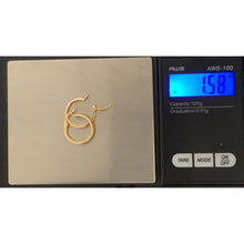 Load image into Gallery viewer, 18K Gold Earrings Hoops Loops Small 1.58 grams - Rafant