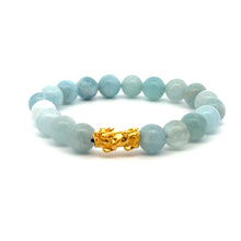 Load image into Gallery viewer, 24K Gold  Lucky Charm Piyao Pixiu Bracelet Natural Gemstones Birthstones Feng Shui - Rafant