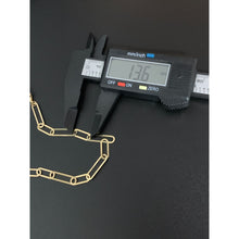 Load image into Gallery viewer, 18K Japan Gold Paperclips Necklace Link Chain 17.50" - Rafant
