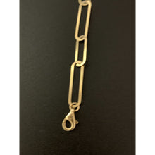 Load image into Gallery viewer, 18K Japan Gold Paperclips Necklace Link Chain 17.50" - Rafant