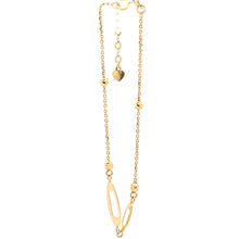 Load image into Gallery viewer, 18K Gold Bracelet Oval Beads Size 7 inches plus one inch Extension Charm - Rafant