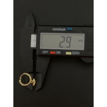 Load image into Gallery viewer, 18K Gold Earrings Hoops Star Charm 1.22 grams Small - Rafant