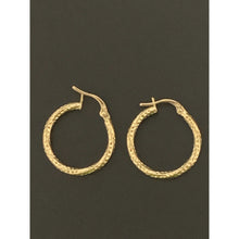 Load image into Gallery viewer, 18K Gold Earrings Hoops Loops 1.21 grams - Rafant