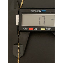 Load image into Gallery viewer, 18K Gold Necklace Twist Chain 17.75 inches w/ Cross Pendant 1.85 grams - Rafant