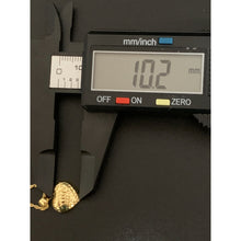 Load image into Gallery viewer, 18K Gold Necklace Chain 18 inches with Half Heart Pendant 1.42 grams - Rafant