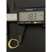 Load image into Gallery viewer, 18K Gold Earrings Hoops Loops 1.36 grams - Rafant