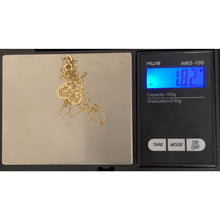 Load image into Gallery viewer, 18K Gold Necklace Chain 16.5 inches Heart Music Keys Pendant 1.82 grams - Rafant