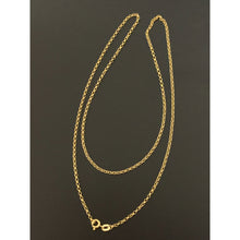 Load image into Gallery viewer, 18K Gold Necklace Rolo Chain Only 22 inches 1.61 grams - Rafant