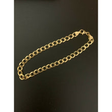 Load image into Gallery viewer, 18K Saudi Gold Bracelet Cable Link Chain Size 8" - Rafant