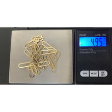 Load image into Gallery viewer, 18K Japan Gold Paperclips Chain Link Necklace 17.50 inches 4.95 grams - Rafant