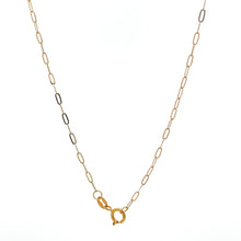 Load image into Gallery viewer, 18K Gold Necklace Chain 17.75 inches Paperclip 0.74 grams Very Tiny Links - Rafant