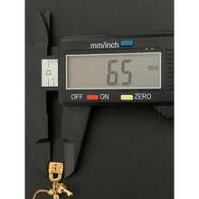 Load image into Gallery viewer, 18K Gold Bracelet 7 inches plus 0.8" extension Key Lock Charms 2.29 grams - Rafant