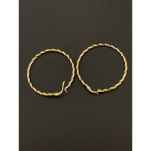 Load image into Gallery viewer, 18K Yellow Gold Earrings Hoops Spiral - Rafant