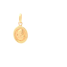 Load image into Gallery viewer, 18K Yellow Gold Pendant Oval Woman Lady 1.18 grams - Rafant