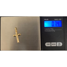 Load image into Gallery viewer, 18K Gold Pendant Cross 0.74 grams - Rafant