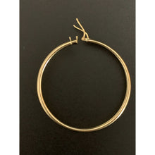 Load image into Gallery viewer, 18K Gold Earrings Hoops Loops Extra Large 3.40 grams - Rafant