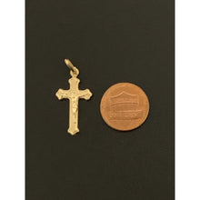 Load image into Gallery viewer, 18K Gold Pendant Cross Jesus Christ 0.88 grams - Rafant