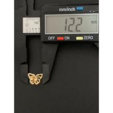 Load image into Gallery viewer, 18K Gold Earrings Pendant Butterfly 1.91 grams - Rafant