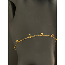 Load image into Gallery viewer, 18K Gold Bracelet Charm Love Size 6.25 inches plus 1 inch extension 0.80 grams - Rafant
