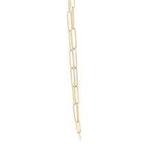 Load image into Gallery viewer, 18K Yellow Gold Bracelet Paperclip 1 gram Size 8 inches - Rafant