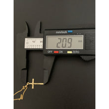 Load image into Gallery viewer, 18K Gold Necklace Chain 17.75 inches with Cross Pendant 1.15 grams - Rafant