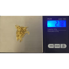 Load image into Gallery viewer, 18K Gold Necklace Chain Paperclip Small Links 18 inches 2.78 grams Thin - Rafant