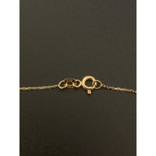 Load image into Gallery viewer, 18K Gold Necklace Chain 16.5 inches Love Charm Cubic Zirconia 2.21 grams - Rafant