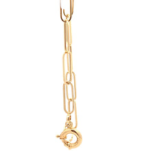 Load image into Gallery viewer, 18K Yellow Gold Bracelet Paperclip Size 7.5 inches 3 grams - Rafant