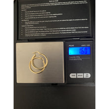 Load image into Gallery viewer, 18K Gold Earrings Hoops Loops 1.60 grams - Rafant