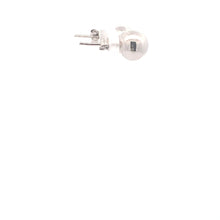 Load image into Gallery viewer, 18K White Gold Earrings Stud Balls Polished 1.63 grams - Rafant