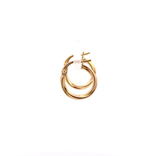 Load image into Gallery viewer, 18K Yellow Gold Earrings Hoops 0.83 grams - Rafant