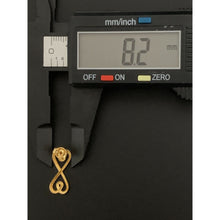 Load image into Gallery viewer, 18K Gold Earrings Post Infinity 1.80 grams - Rafant