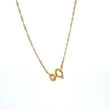Load image into Gallery viewer, 18K Gold Necklace Chain 17.75 inches Pendant Anchor 1.20 grams - Rafant