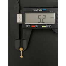 Load image into Gallery viewer, 18K Gold Earrings Stud Ball Frosted Matte 0.85 grams - Rafant