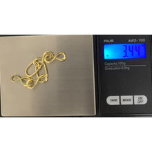 Load image into Gallery viewer, 18K Gold Earrings Dangle Infinity 3.44 grams - Rafant