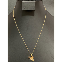 Load image into Gallery viewer, 18K Gold Necklace Chain 17.75 inches with Bird Heart Pendant 1.82 grams - Rafant