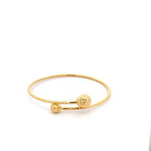 Load image into Gallery viewer, 18K Yellow Gold Bracelet Oval Cuff 3.86 grams 6.25 inches - Rafant