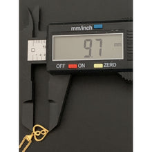 Load image into Gallery viewer, 18K Gold Necklace Chain 18 inches with Heart Infinity Pendant Small 1.34 grams with Defects Chain Has Kinks - Rafant