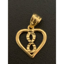 Load image into Gallery viewer, 18K Gold Pendant Charm Heart Infinity 0.40 grams - Rafant