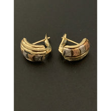 Load image into Gallery viewer, 18K Gold Earrings French Clips Tricolor 1.23 grams - Rafant