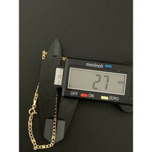Load image into Gallery viewer, 18K Saudi Gold Bracelet Cable Link 1.50 grams Lightweight - Rafant