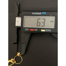 Load image into Gallery viewer, 18K Gold Necklace Chain 18 inches with Moon Star Circle Ball Pendant 1.96 grams - Rafant