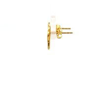 Load image into Gallery viewer, 18K Gold Earrings Heart Infinity Stud Post Earrings 1 gram Small - Rafant