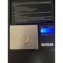 Load image into Gallery viewer, 18K Gold Ring Tricolor White Yellow Rose Gold 2.15 grams Size 7 - Rafant