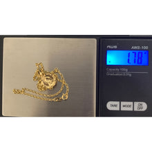 Load image into Gallery viewer, 18K Gold Necklace Chain 17.50 inches with Mother Mary Pendant 1.78 grams - Rafant