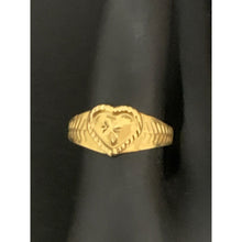 Load image into Gallery viewer, 18K Gold Ring Heart 0.78 grams Size 6.25 - Rafant
