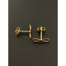 Load image into Gallery viewer, 18K Gold Earrings Stud Infinity 0.87 grams - Rafant